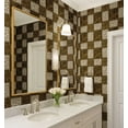 thumbnail image 3 of S4Sassy Peel & Stick Vinyl Wallpaper, Mosaic Tile Wallpaper Contact Paper Waterproof - Green, 25"x120" ,Textured Finish, Removable Wall Covering for Bedroom, Living Room, Entryways, 3 of 8