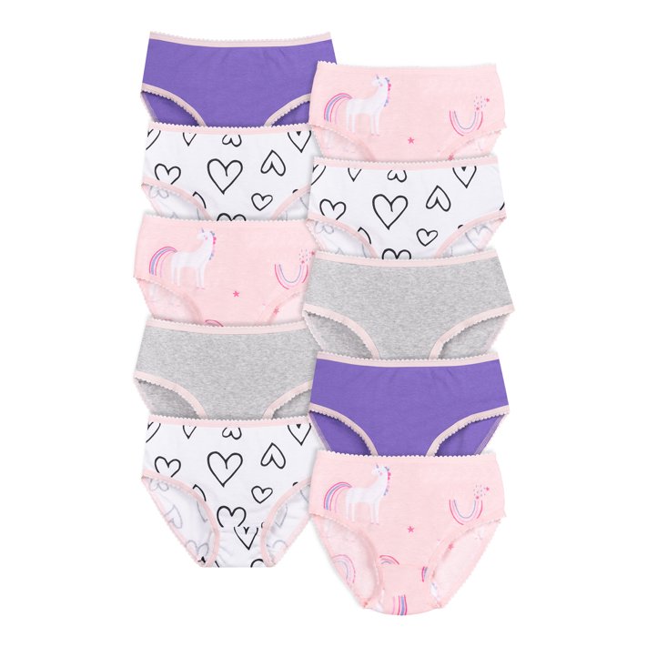 Little Star Toddler Girl 10Pk Underwear Panties, Size 2T5T