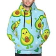 thumbnail image 4 of Bingfone Cartoon Avocado Men'S Drawstring Hoodie Long Sleeve Pocket Sweatshirts-Small, 4 of 9