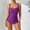 A502 Purple, variant on One Piece Swimsuits for Women Cross Front Wide Straps Bathing Suits Ruched Side Tummy Control Monokini Slimming Beachwear