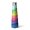 Geometric Wave Blue Pattern-1, variant on Geometric Wave Blue Pattern Cola Shaped Water Bottle 1 Pack, Vacuum Insulated Portable Thermal Water Bottle 360° Seamless Print Gifts Ideas for Teens Adults Office Workers Teachers