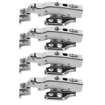 4 Sets Frameless Cabinet Hinges Soft Close Interior Door Smooth