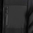 thumbnail image 4 of LNWUY (M-5XL) Men Big and Tall Stand Collar Pola-Fleece Jacket Solid Color Casual Long Sleeve Spliced Zipper Pocket Warm Outdoor Coat Black XXL, 4 of 5