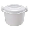 thumbnail image 2 of Elodia Rice Steaming Pot Good Insulation Large Capacity Ergonomic Handle Buckle Design Multifunctional Microwave Rice Cooker Steamer Veggie Portable Cookware Pot, 2 of 8