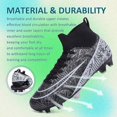 thumbnail image 2 of Runan soccer cleats mens Women Indoor outdoor soccer shoes for big boy AG/FG, 2 of 6