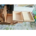 thumbnail image 2 of PEACNNG wood Sewing Box Organizer    Thread    Large Sewing box Compartments Thread Home Sew Basket Household Accessory - Natural, 2 of 3