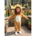 thumbnail image 4 of RUINIXCW Toddler Baby Lion/Horse Cosplsy Zip Front Plush Long Sleeve Hooded Jumpsuit, 4 of 8