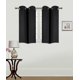 thumbnail image 1 of SAMIMPORT-2011 Cortinas opacas para cafetería con ojales negros, 71 x 91 cm (2 paneles), 1 of 2