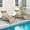 Brown, variant on EROMMY Patio Chaise Lounge Chair Set of 2 with Wheels, Outdoor Lounge Chairs with Adjustable Backrest, Waterproof Poolside Lounge Chairs