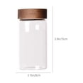 thumbnail image 3 of Dvkptbk Storage Canister Transparent Glass Storage Canisters Multiple Specifications Miscellaneous Food Tea Sealing Jar Lid Straight Body Storage Tea Canisters Kitchen & Dining, 3 of 9