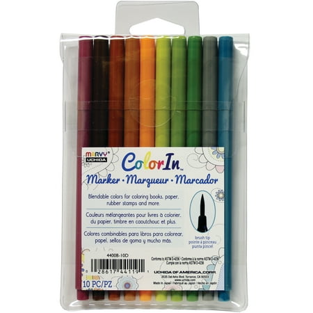 Tips Set Natural - Uchida Color In Marker Set, Brush Tip, Natural