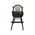 thumbnail image 3 of Brighton Home Furniture Hardwood Amish Sheaf Back Hi-Chair in Dark Brown, 3 of 3