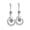 White, variant on 1 Pair Elegant Dangle Earrings Decorative Copper Rhinestone Moon Earrings Drop for Daily Use