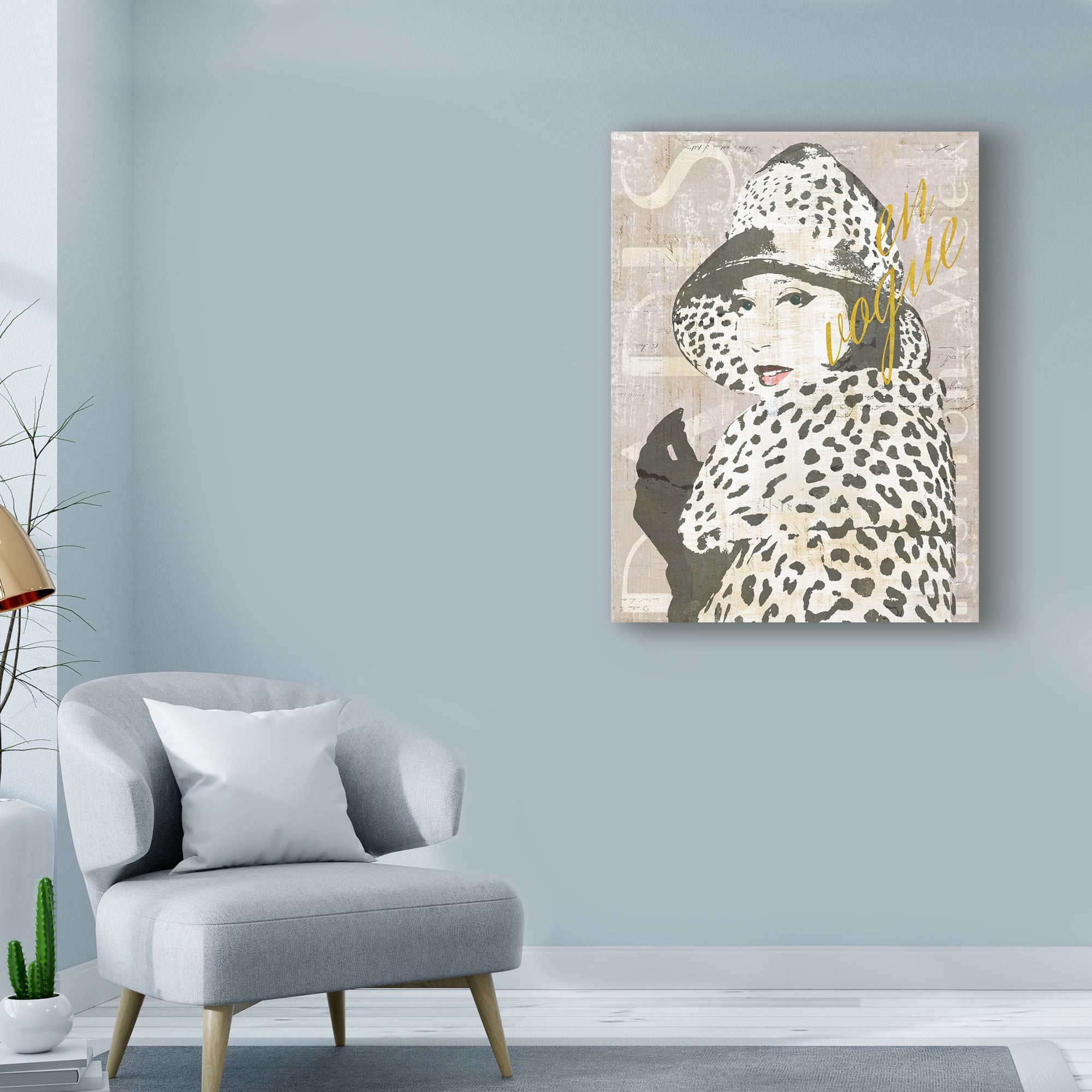Trademark Fine Art 'Fashion Week Paris Screenprint II' Canvas Art by Sue Schlabach