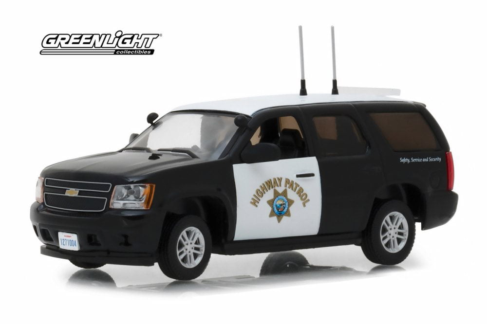 2012 Chevrolet Tahoe California Highway Patrol Black and White 1/43 Diecast Model Car by Greenlight 86098 