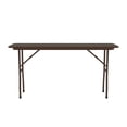 thumbnail image 2 of Correll PC1860P Solid High-Pressure Plywood Core Folding Tables, WALNUT, 2 of 4
