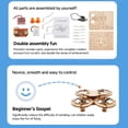 thumbnail image 6 of DIY Wooden Drone Kit, Build Your Own Quadcopter Model, Science and Technology Assembly Project, Educational STEM Activity for Hobbyists and Enthusiasts, 6 of 8