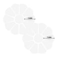 thumbnail image 1 of Oleegame 2PC Cookie Mold Grandmother's Flower Garden Template Piecing Template, 1 of 2