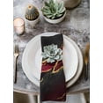 thumbnail image 2 of Red Marble Cloth Napkins Set of 8 Reusable Dinner Napkins, Gold Abstract Vintage Modern Ombre Art Cocktail Napkin Washable Table Napkins for Wedding/Holiday Party/Baby Shower 20"x20", 2 of 7