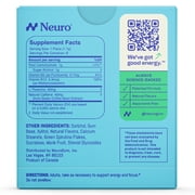 Neuro Energy & Focus Peppermint Gum Pack 6 Pieces - 40mg Natural Caffeine Gum & Nootropic Energy Supplement with L-Theanine & B Vitamins - Sugar Free, Vegan
