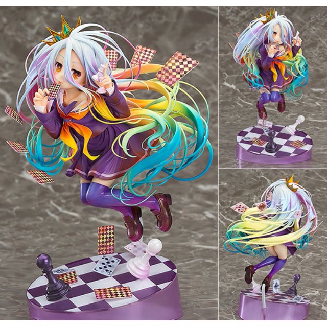 No Game No Life 3 1/8 Figurine Peinte, Siro Sexy Girl Shiro Poker, Kit d'Échecs Garage, Anime Action Figure Toys, 20cmwith retail box zhangyuxiang unisex