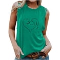 thumbnail image 1 of Camiseta Sin Mangas Para Mujer Camisetas Sin Mangas Cuello Redondo de Moda Impreso Casual Odeerbi ODB165358, 1 of 5
