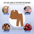 thumbnail image 7 of Bingfone Men's Pajama Set 2 Piece Loungewear PJs, Long Sleeve with Pajama Pants-Dachshund And Ball, 7 of 7