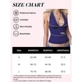 thumbnail image 7 of EMMIOL Women's Halter Deep V Backless Crop Tank Top Y2K Coquette Fall Going Out Top, 7 of 7