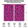 thumbnail image 2 of Blackout Kids Curtains,Pink and Black Of Leopard Print Childrens Insulated Curtains Set Of 2,Bedroom Essentials,Toddler Room Decor 52"x84", 2 of 5