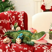 MaoGoLan 24 Alligator Mommy Stuffed Animal with 3 Baby Alligator and 3 Eggs Crocodile Plush Toy