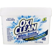 OxiClean White Revive Laundry Whitener and Stain Remover Powder, Alternative to Bleach for Laundry, 3 lb