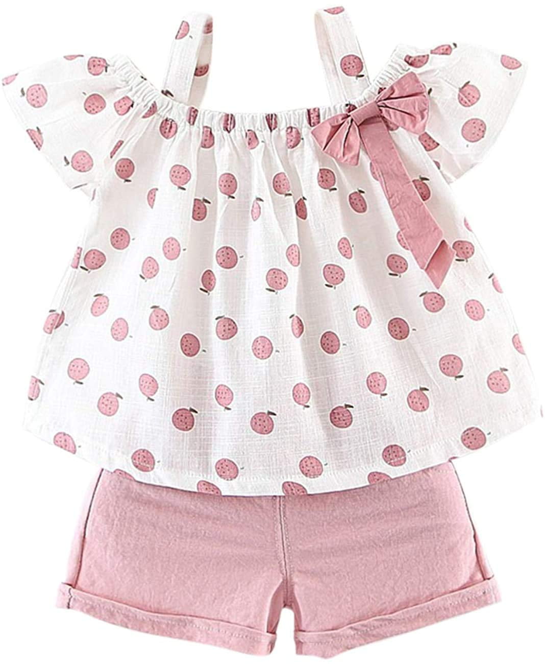 oklady Toddler Kids Girl Clothes Sleeveless Vest Stripe Shorts Little Girl Summer Outfit Sets