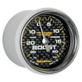 thumbnail image 3 of Auto Meter 200774-40 - Marine 2.06" Carbon Fiber In-Dash Mount Mechanical Boost/Vacuum Gauge, 3 of 3