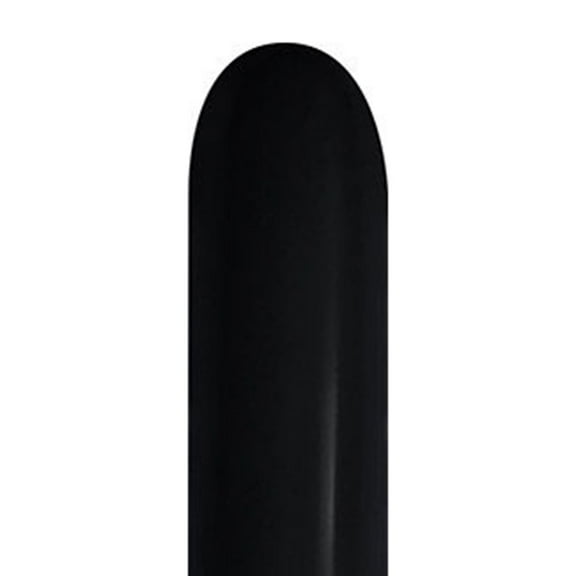 Betallatex Solid 260B Nozzles Up Balloons - Deluxe Black (50/pack)