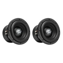 Hifonics 2 Pack ELITE 8" 2 Ohm Subwoofer, Dual Voice Coil Audio Speaker, 1200W