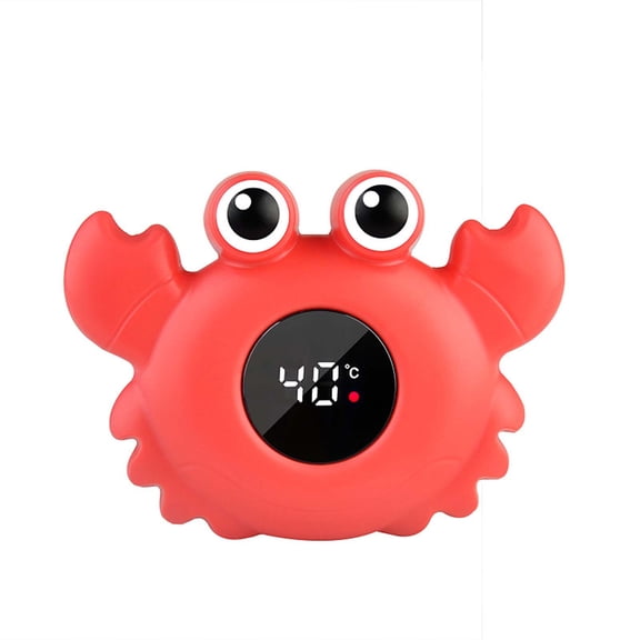 Bath Thermometer,Bath Thermometer Crab Toy - Digital Floating Water Thermometer,Bath Time Essential Toy
