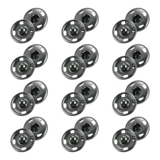 18 Sets Press Studs Cap Button, Stainless Steel Snap Fasteners Kit