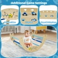 thumbnail image 2 of Gymax Spaceman Theme Wooden Montessori Climbing Set w/Arch Ramp Climbing Rope & Ladder, 2 of 10