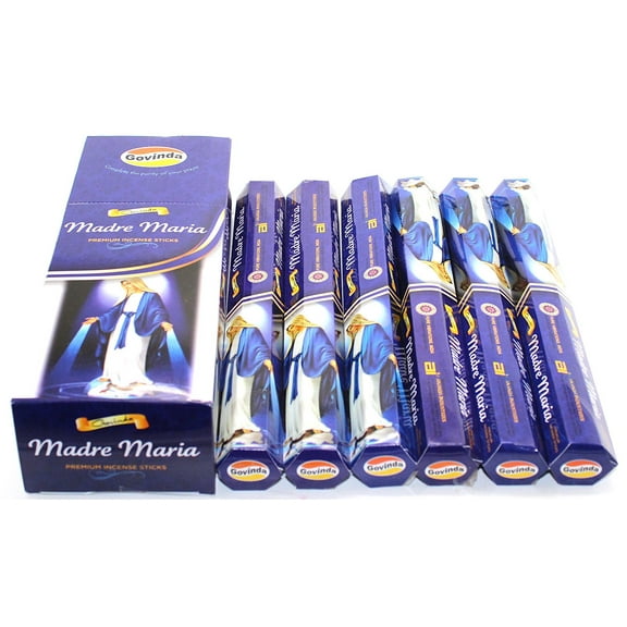 Govinda® Incense - Madre Maria - 120 Incense Sticks, Masala Coated Incense