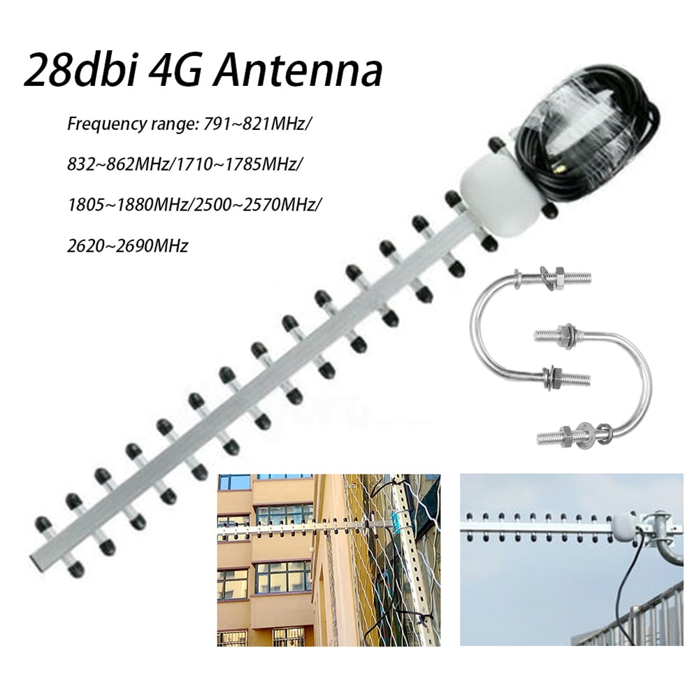 Willstar Yagi directional Antenna 4G LTE High Gain 28dBi SMA 696-960MHz / 1710-2690MHz