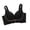 #0245-Black, variant on Women's Bra Wireless Color Block Lifting Gathering Plus Size Fashion Soft Breathable Everyday Bra Summer Beach Pool Vacation
