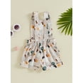 thumbnail image 4 of Bagilaanoe Toddler Baby Girl Boy Summer Jumpsuit Shorts Sleeveless Print Romper Overalls 12M 18M 24M 3T 4T 5T Kids Short Pants Summer Clothes, 4 of 7
