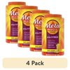 (4 pack) Metamucil 4-in-1 Psyllium Fiber Supplement, Real Sugar Orange,114Tbsp