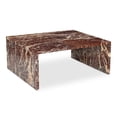 thumbnail image 2 of Moe's Home Collection Rosa Coffee Table Rosso Levanto Marble Stone Coffee Tables, 2 of 6