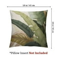 thumbnail image 4 of Acheng Spring Summer Green Tropical Pillow Covers Set of 2 Palm Leaf Throw Pillow Covers Brown and White Black Decorative Pillowcase Modern Home Decor for Bed Sofa 22x22in, 4 of 7