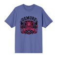 thumbnail image 5 of Demure University Adult Blue Crew Neck Short Sleeve Tee-Medium, 5 of 7
