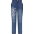 thumbnail image 5 of Women's Baggy Denim Pants High Waisted Y2K Wide Leg Oversized Plus Size Boyfriend Cargo Jeans Streetwear Trousers, 5 of 9
