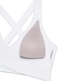 thumbnail image 6 of CRZ YOGA Butterluxe Ruched Longline Sports Bras for Women V Neck Padded Yoga Tank Cross Back, 6 of 6