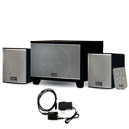Theater Solutions TS220 Powered Bluetooth 2.1 Speaker System with FM Tuner and Optical