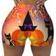 thumbnail image 2 of Fotbe Halloween Shorts Sin Costuras – Shorts Deportivos de Cintura Alta para Mujer, Elásticos para Gimnasio, Yoga, Running o Ciclismo-Small, 2 of 8